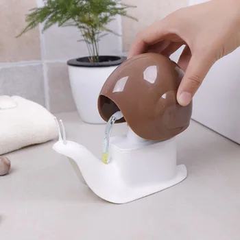 

Leak Proof Large Capacity Refillable Portable Home Pump Bottle Hand Soap Dispenser For Kids Bathroom Hotel Snail Shape Kitchen