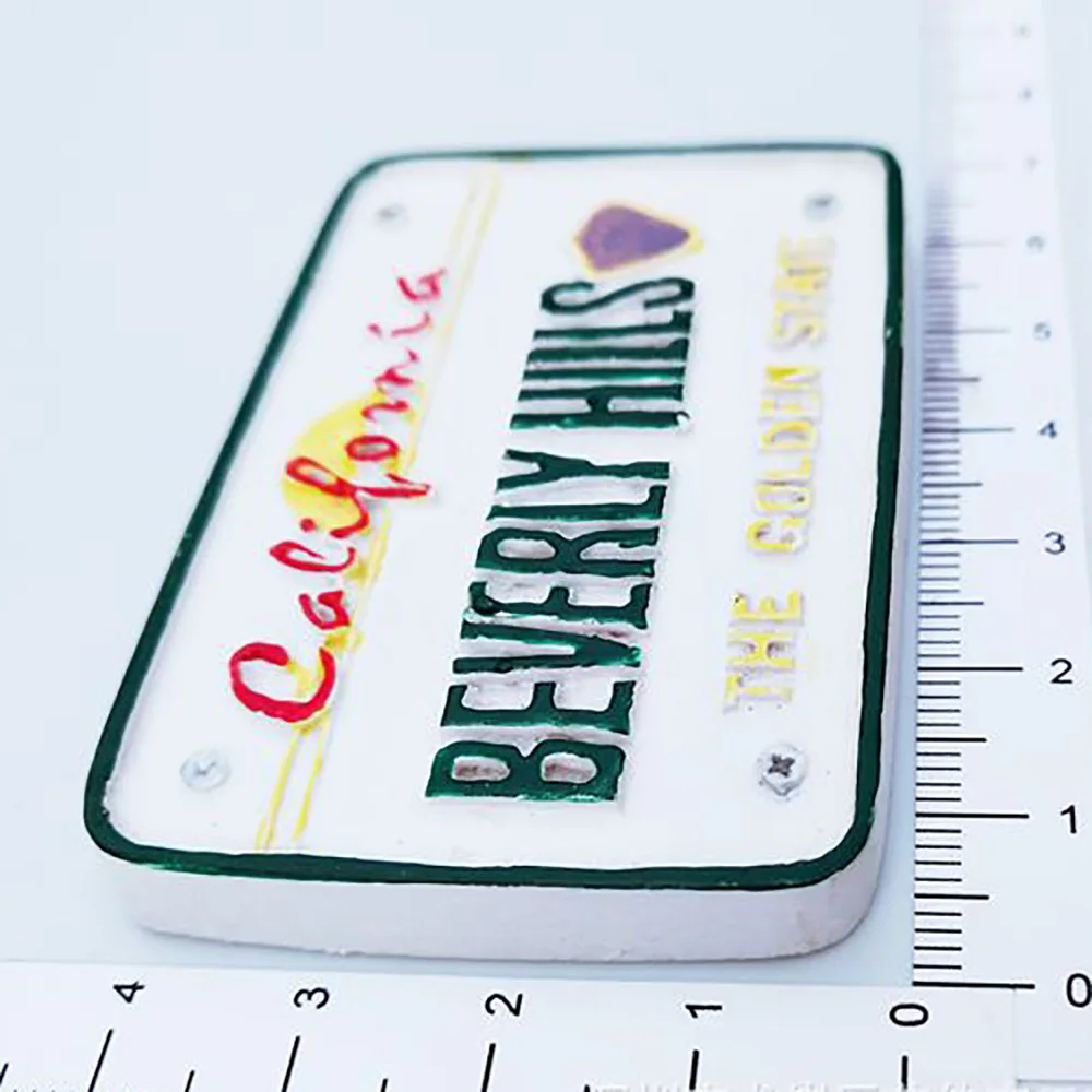 Lychee California Beverly номерной знак магниты на холодильник креативный холодильник магнитная наклейка украшение дома дорожные сувениры