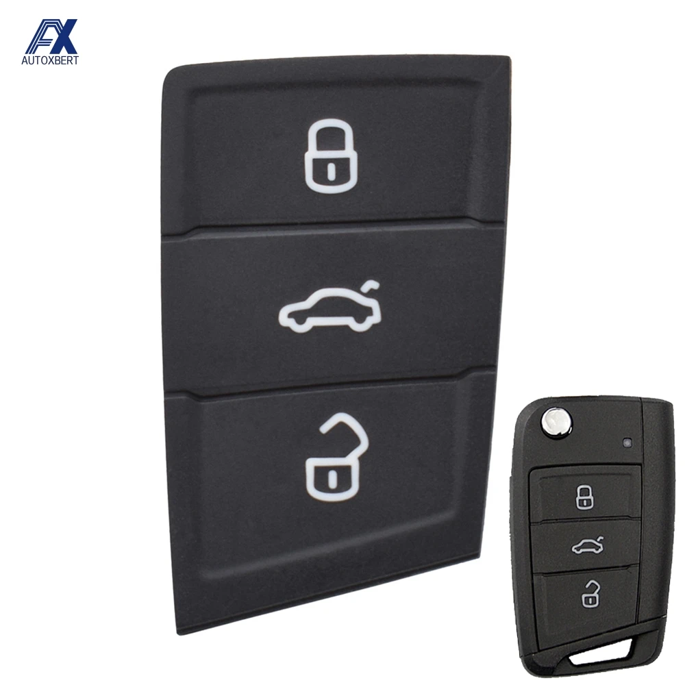 Резиновая прокладка для дистанционного ключа с 3 кнопками чехол VW Polo Golf 7 Tiguan SEAT