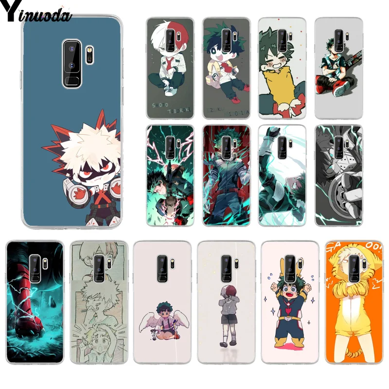 Yinuoda аниме Мой Герой Academy deku и bakugou чехол для телефона samsung S9 S9 plus S10 S6 S6edge S10plus S7 S7edge S8 S8plus