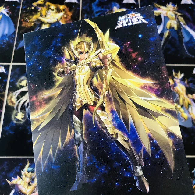 Saint Seiya Figures Gold Cloth  Collectible Cards Saint Seiya - 12pcs/set  30th - Aliexpress