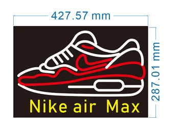 

HD004 SHOESwhrite and red shoes N a Max Neon Light Custom Neon Sign LED neon 43*21cm