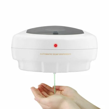 

500ml Wall-Mounted Soap Dispenser Automatic IR Public Hands Cleaning Shampoo Bathroom Supplies