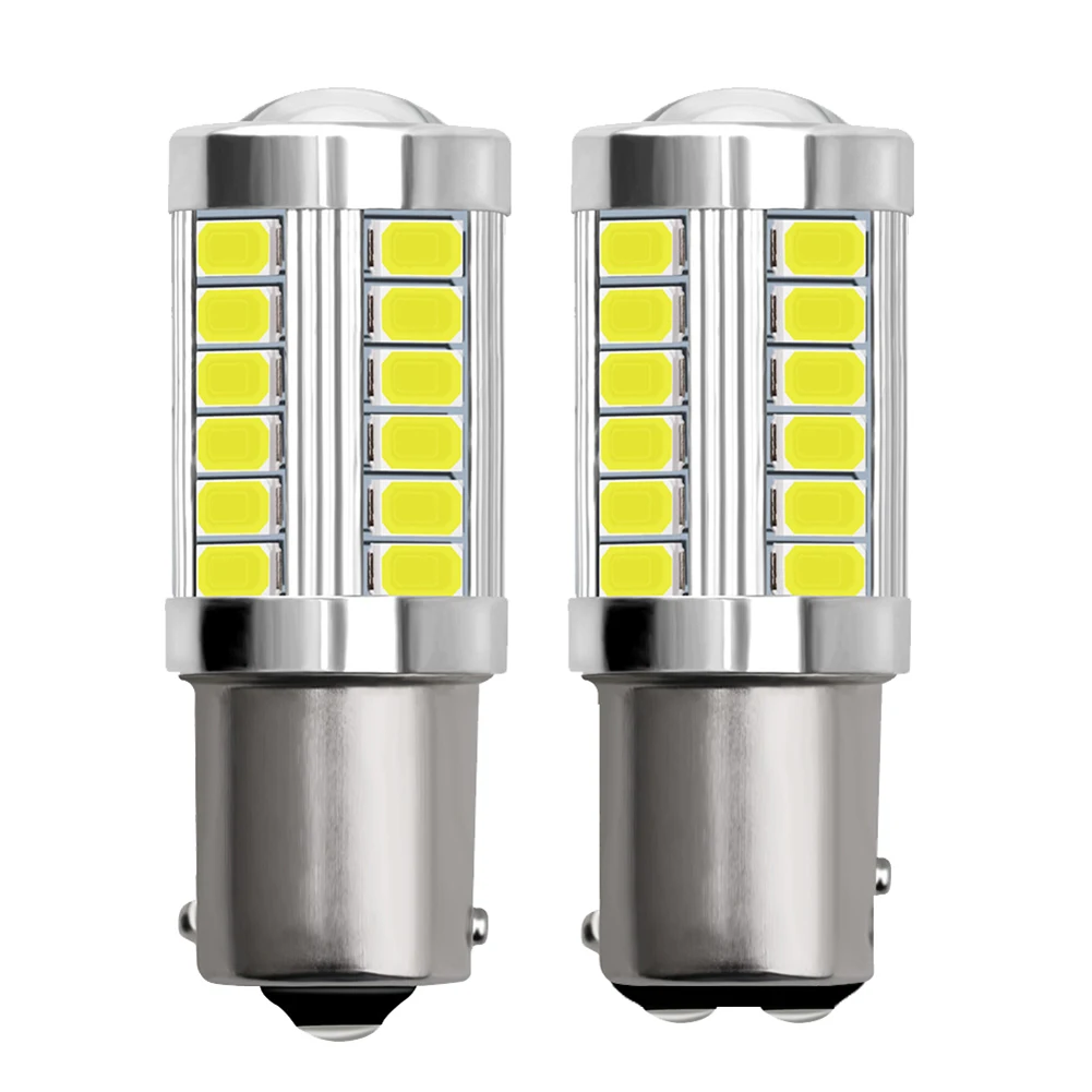 2 шт. 1156 5730 33SMD Автомобильный светодиодный указатель поворота Реверсивный светильник замена лампы для автомобильных кабельных систем S55