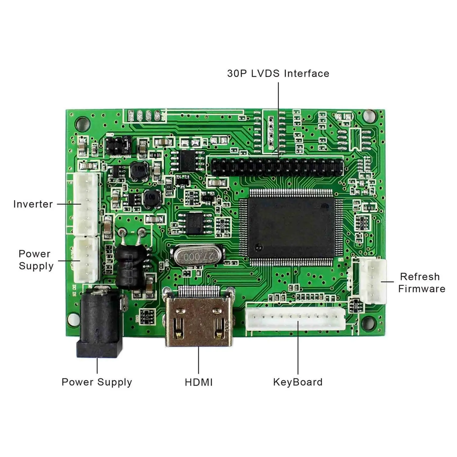 ЖК-плата контроллера клавиатура HDMI+ VGA+ аудио порт для 15,6 дюймов B156XW02 LP156WH2 1366x768 английский, французский, немецкий, испанский, итальянский