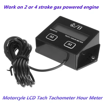 

Motorcycle LCD Digital Tach Tachometer Hour Meter Spark Inductive 690585 IP65 Auto For ATV Motorcycle Scooter