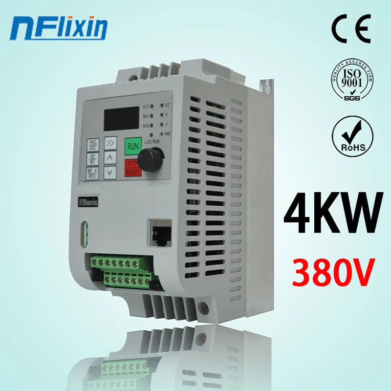 Мини преобразователь частоты 0.4kw 0.75kw 1.5kw 2.2kw 4kw 190V/220V однофазный 380V 3 фазовый Вход
