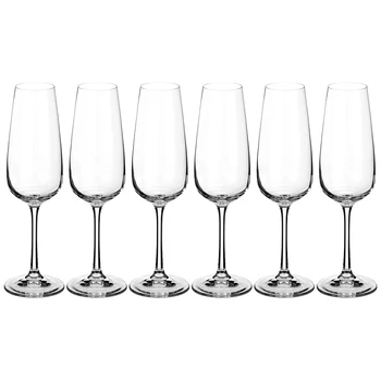

6 pcs Champagne Glasses Set Giselle 190 ml Height = 23 cm