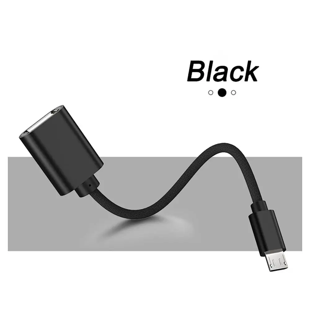 Черный IKSNAIL Micro USB 2,0 OTG адаптер для мобильных телефонов планшеты Флешка Мышь Клавиатура samsung Galaxy S3 S4 S6 S7 S2 для Xiaomi - Цвет: Черный