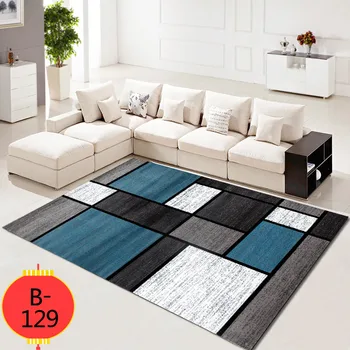 

Home Carpet Crystal velvet Bedroom Rug Area Rug for Living Room Geometric Figure Print Kitchen Rug Durable Floor Mat Outdoor Rug
