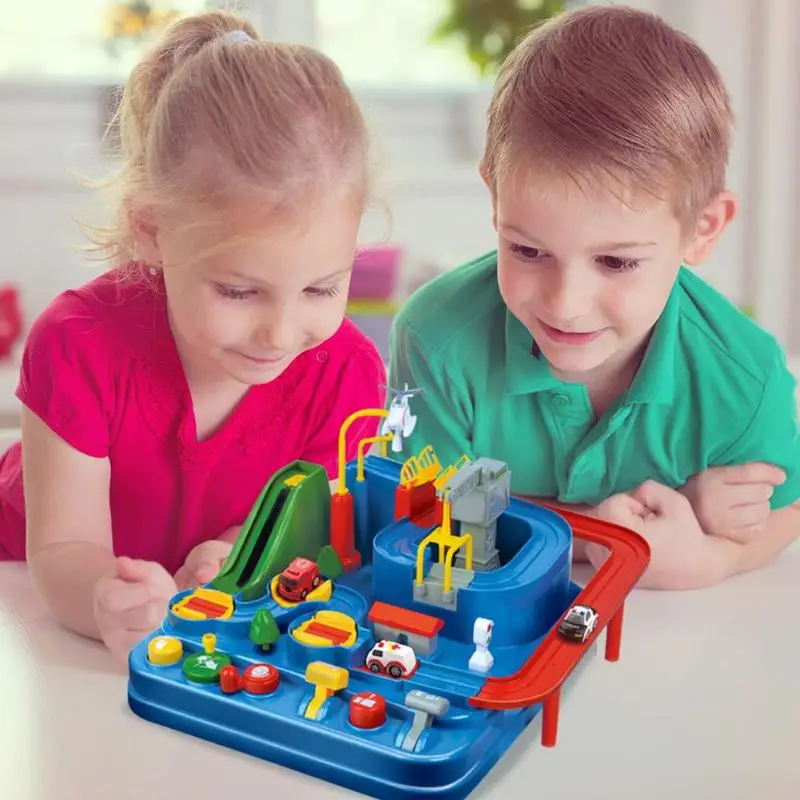 Игрушечный поезд с механической инерцией гоночный трек приключения игра