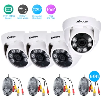 

KKmoon 4*960P AHD Dome IR CCTV Camera Surveillance Cable Support IR-CUT Night Vision 6pcs array Infrared Lamps CMOS