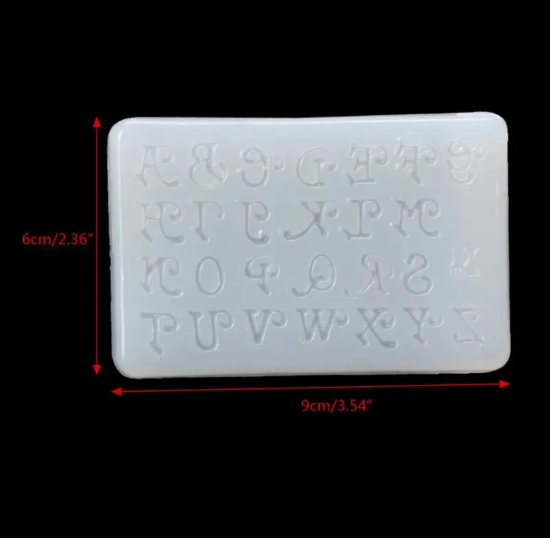 Grote letter mallen voor hars, 3d kapitaal alfabet epoxyhars mal, hars