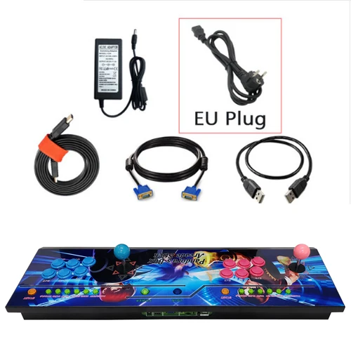EU Тренд нулевой задержки аркадный джойстик HD VGA выход 1300 в 1 аркадная PCB Jamma игровая станция консоль - Цвет: EU