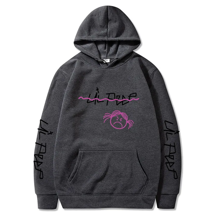 Dark gray 69 Lil Peep толстовки Love lil. peep красные толстовки пуловер с капюшоном толстовки мужские/женские sudaderas cry Детские уличные толстовки с капюшоном для мужчин - Цвет: Dark gray 69