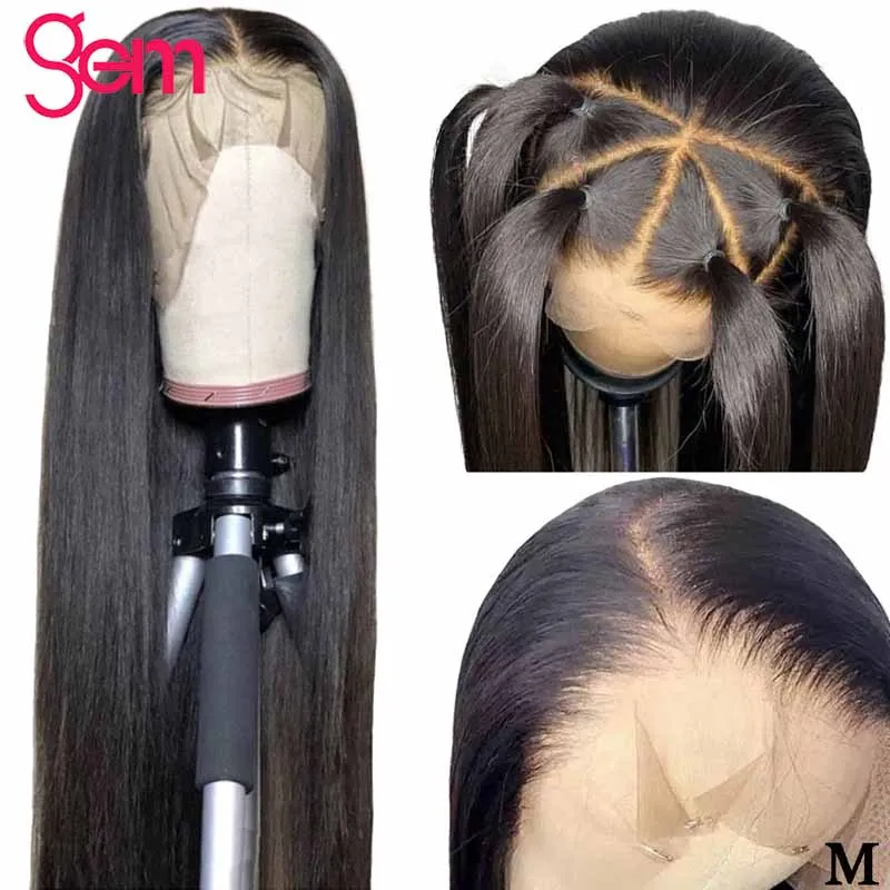 Прямые парики с фронтальным кружевом 360 человеческие волосы предварительно