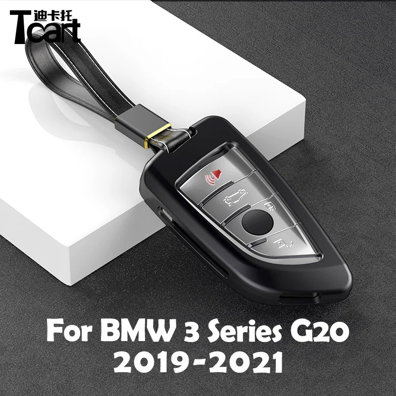 

aluminum alloy Key Cover Case Fit For BMW new 3 Series G20 2019 2020 2021 accessories Car Key Chain Key Ring Car Covers