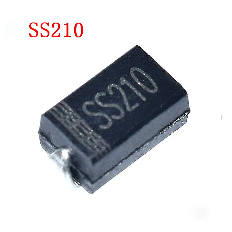 100 шт SS210 100V 2A SMA SR2 DO-214AC SMD | Электронные компоненты и принадлежности