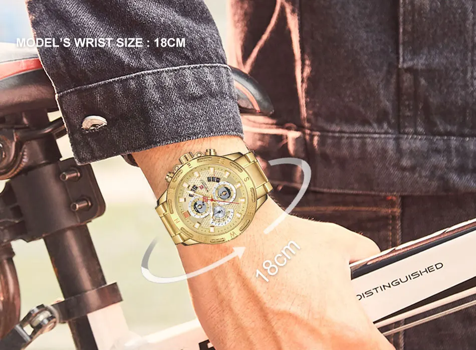 NAVIFORCE Top Luxury Men Watch Brand Waterproof Business Quartz Watches Men’s Military Sports Male Clock Date Relogio Masculino