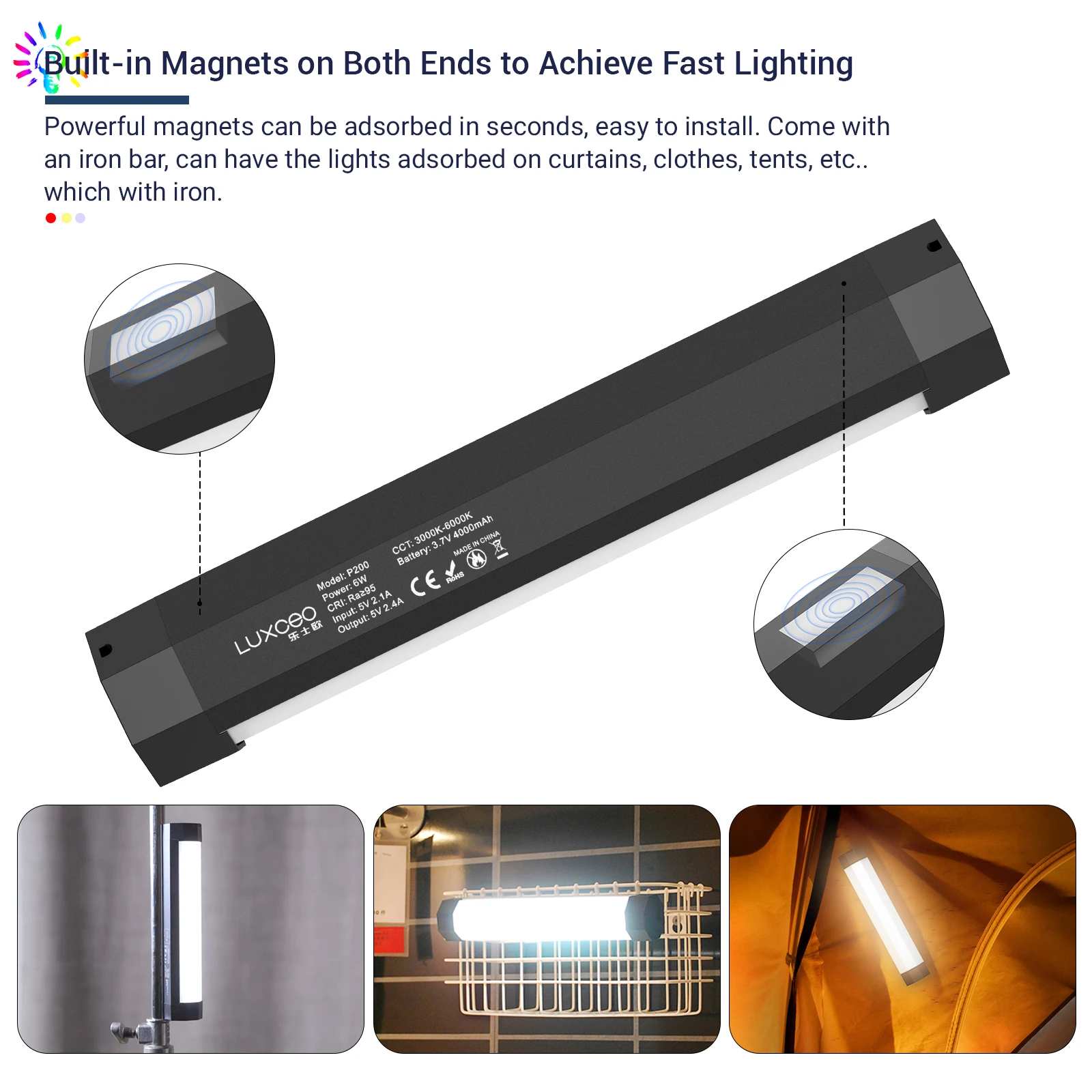 led fotografia iluminação vara para tiktok
