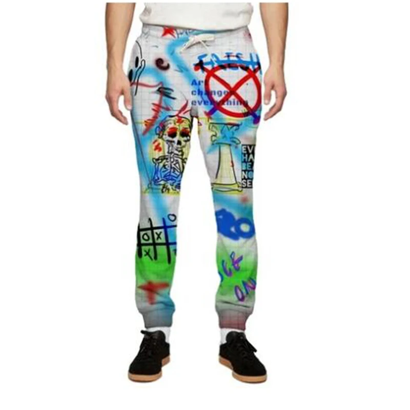 

MODAVELOCE Print Wall Art Sweatpants Men Joggers Sweatpants Cotton Casual Trousers Jogger Pants For Men Casual Pants