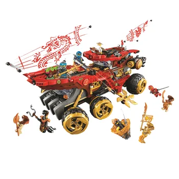 

2019 New 1232pcs Ninja Land Bounty Truck Model Building Blocks Compatible With Lepindelys 70677 Ninjagolys Kids Toy Bricks Gifts