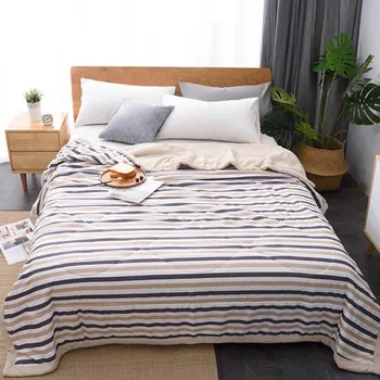 

New Arrival Plaid Air Condition Summer Quilt Twin Queen Size Comforter Throw Blankets for Adults Kids Bed Covers Home Textiles