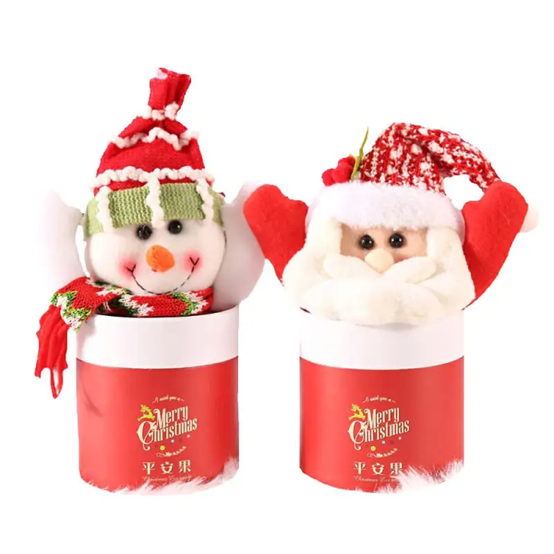 

Lovely Candy Box Christmas Decoration Candy Jar Sugar Container Apples Storage Box New Arrival