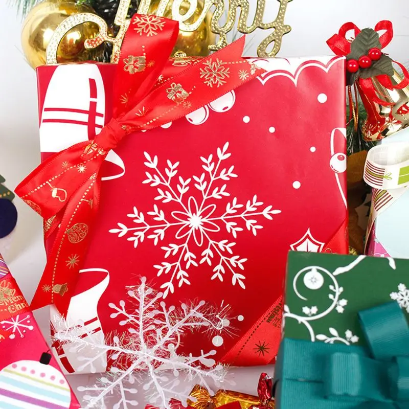 5 шт. Рождественский подарок упаковка Бумага мультфильм шаблон упаковка Бумага вечерние поставки
