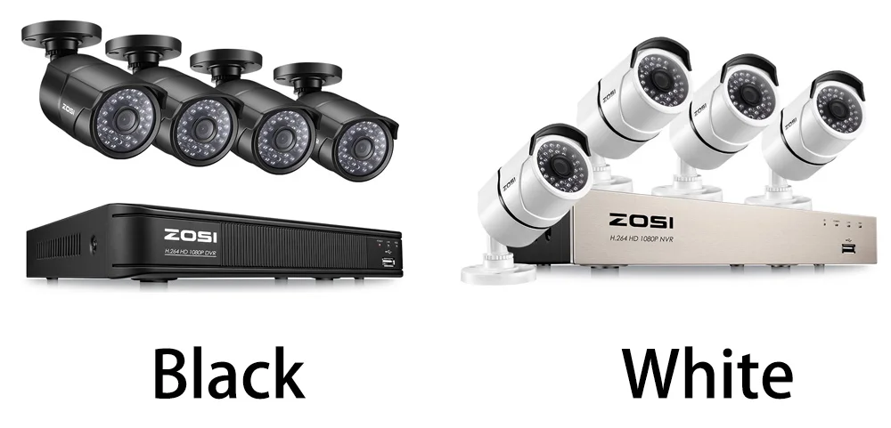 ZOSI 4CH 1080P NVR комплект 1 ТБ 48V POE CCTV система 4 шт. наружная безопасность PoE ip-камера IP67 водонепроницаемая P2P Onvif система наблюдения