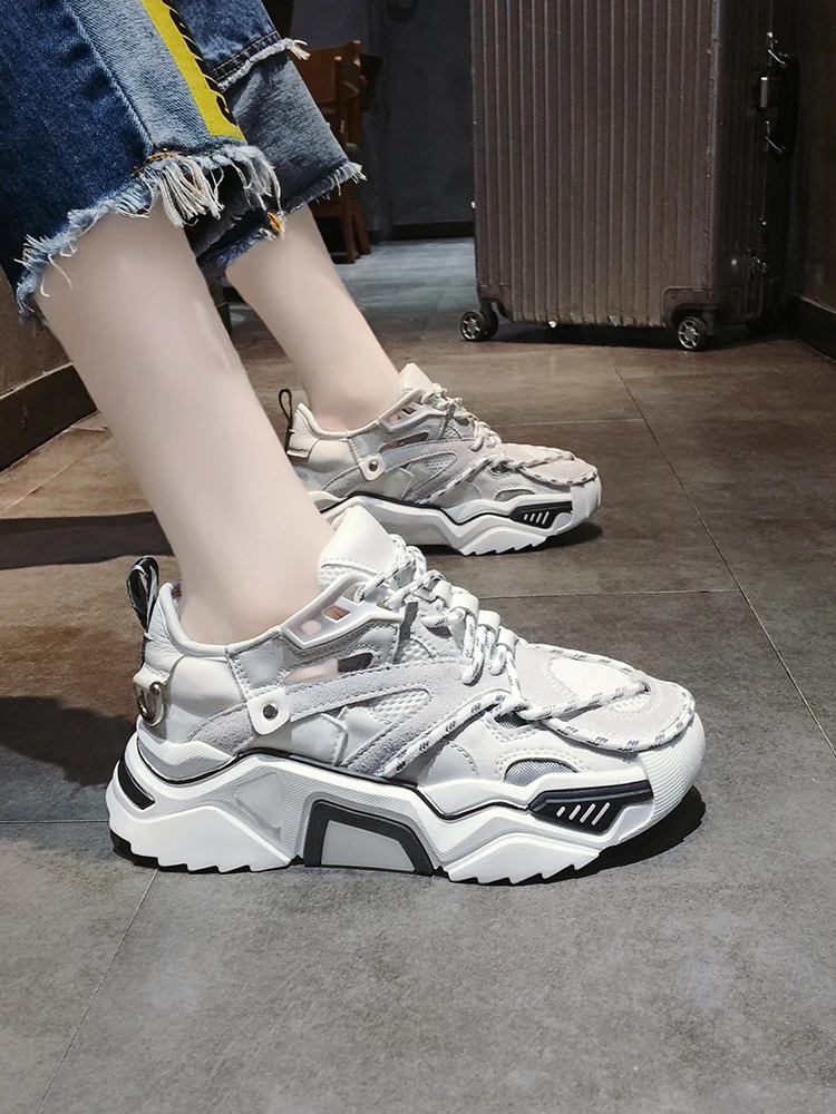 

2019 new spring and autumn casual platform sneakers casual shoes comfortable and comfortable running shoes
