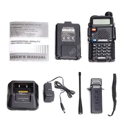 Walkie talkie Portable universel, ligne 0, conduite autonome, Tour Uv 5R, avec écouteurs, haute efficacité 