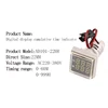 22MM Led Round Square Digital Timer Meter 0-60 minute/0-999hour AC 220V-380V Mini Signal Light hour meter Panel mounting 4