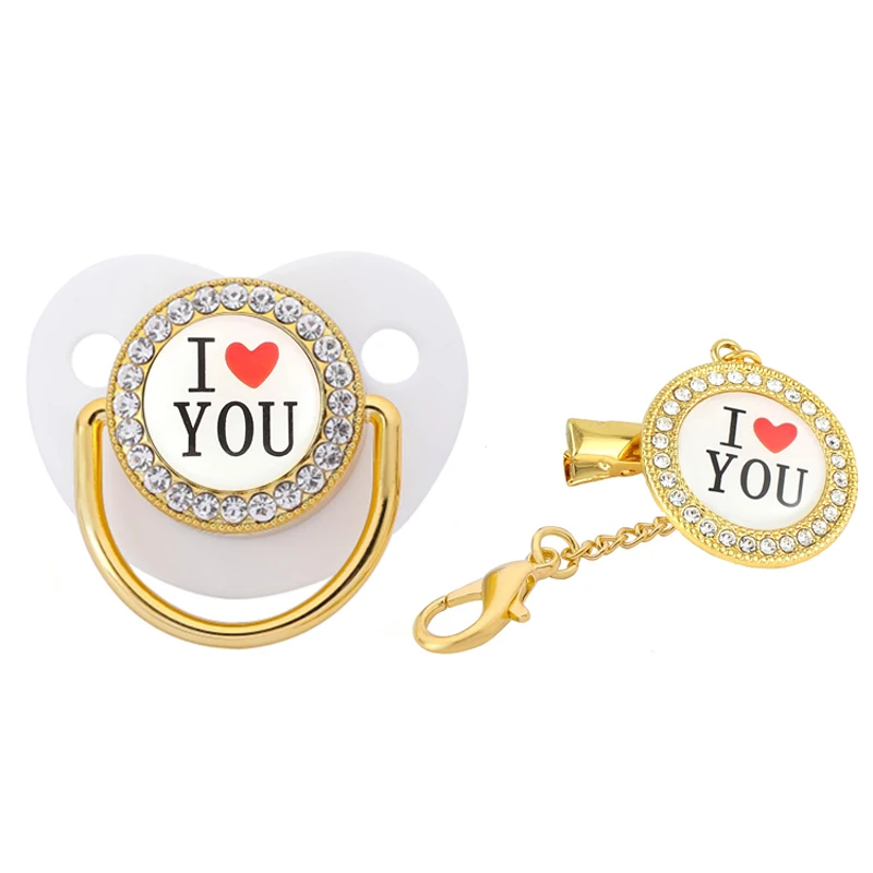 BLINGONLY I Love You серия белые пустышки пустышка для малышей | Мать и ребенок