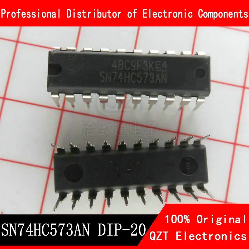 Новый и оригинальный IC, 10 шт., SN74HC573AN, DIP20, HD74HC573P, DIP 74HC573AN, 74HC573, SN74HC573N DIP-20 новый драйвер транзистора uln2803 uln2803apg dip 18 darlington ic