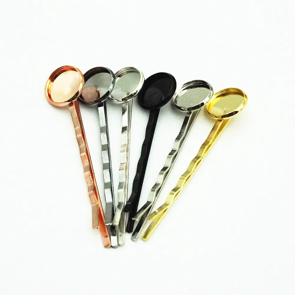 10 шт./лот Высококачественная медная заколка для волос с разноцветным покрытием 12