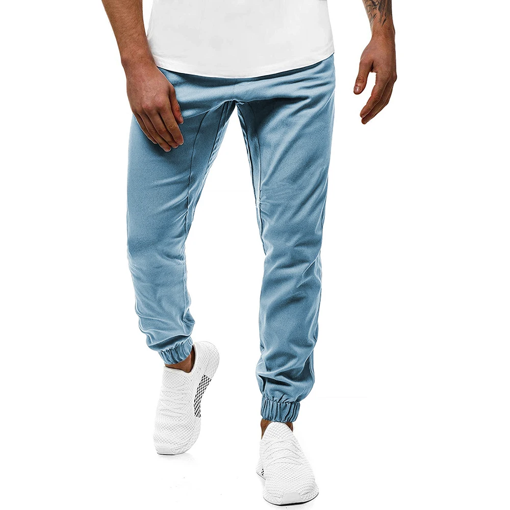 Men Pants New Type of Men's Casual Sport Pants with Small Feet and Loose Lapel In Pure Color