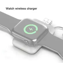 Портативное мини-зарядное устройство, внешняя батарея, зарядная док-станция, зарядное устройство для Apple, беспроводное зарядное устройство для 1 часов 2 i 3 4 W7V0