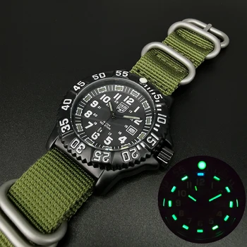 

Addies Men Military Watches Leisure Outdoor Sports Luminous Watch Multi-functional NATO nylon Waterproof Men's Quartz Watch