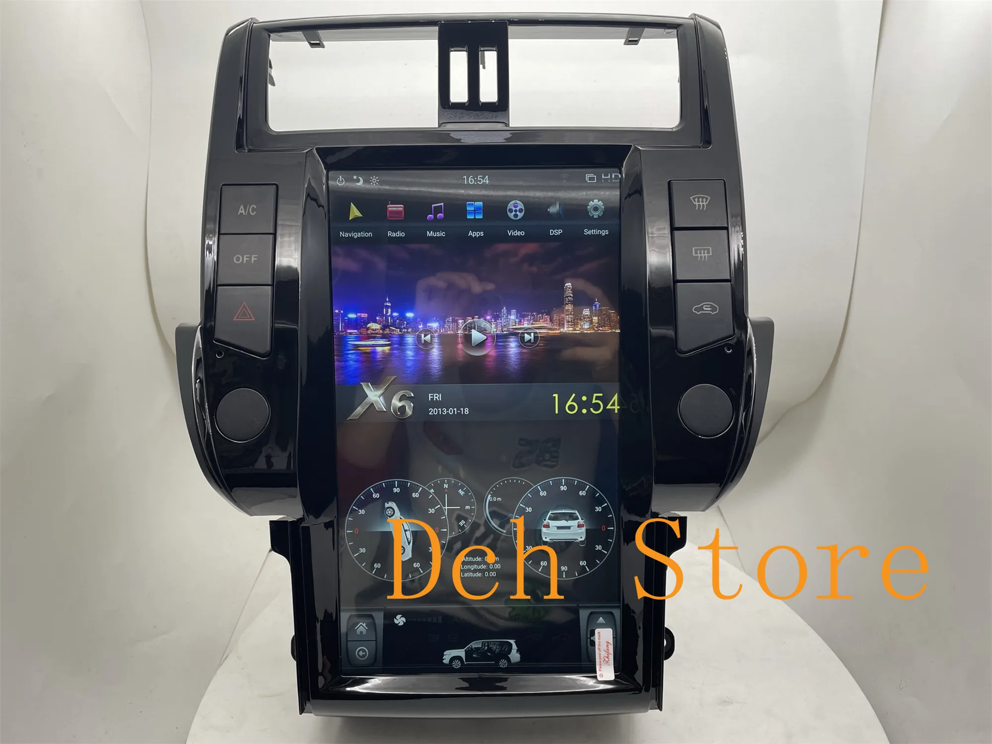 Автомобильный DVD-плеер 13 6 ''Tesla style Android 9 0 для Toyota Land Cruiser Prado 150 2010 2011 2012 2013 с