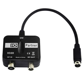 

Durable Tool Practical ABS Household Universal TV RF Output Magic Eye Home Easy Install Modulator Black For Sky Abs IO Link