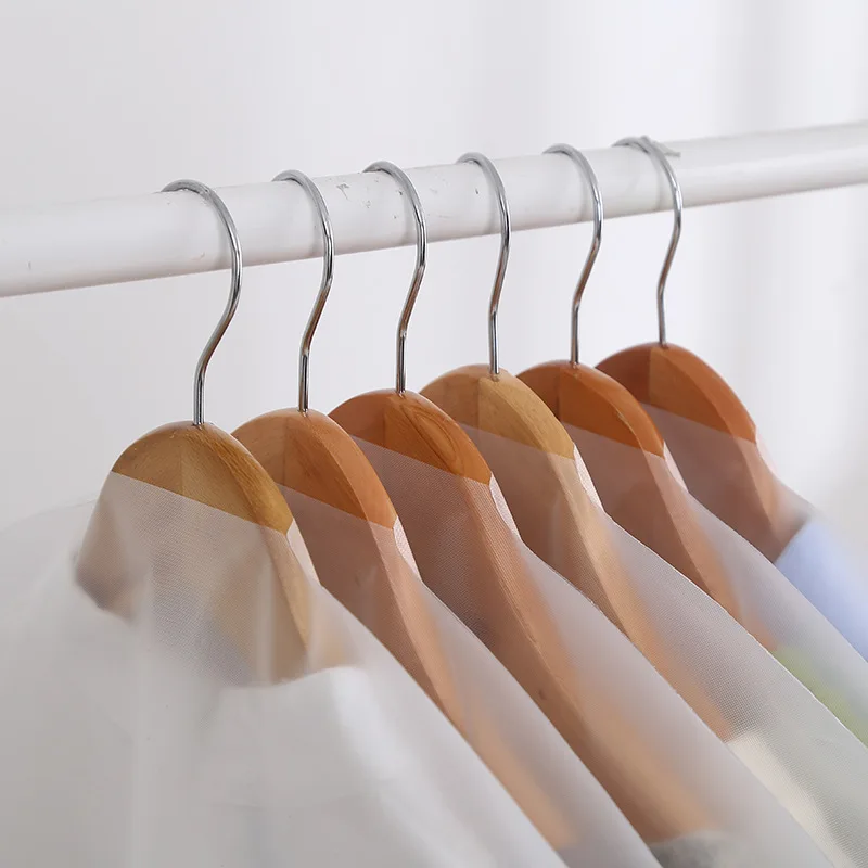 Прозрачные PEVA чехлы для одежды висячие сумки для одежды платье костюм пальто пылезащитный чехол Сумки для хранения для дома шкаф Органайзер