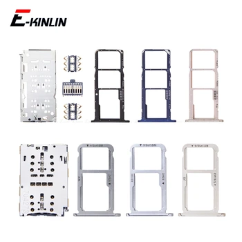 

Micro SD Sim Card Tray SocketContainer Adapter Reader Holder Slot Connector For HuaWei Honor 7X 7S GR5 2017 BND-L21 L22 L24