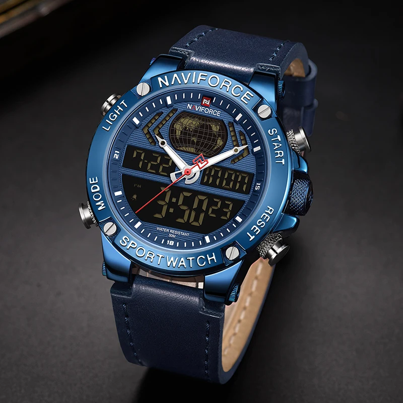 Топ NAVIFORCE бренд класса люкс для мужчин s часы кварцевые часы для мужчин Военная мода Хронограф Спортивные наручные часы Relogio Masculino