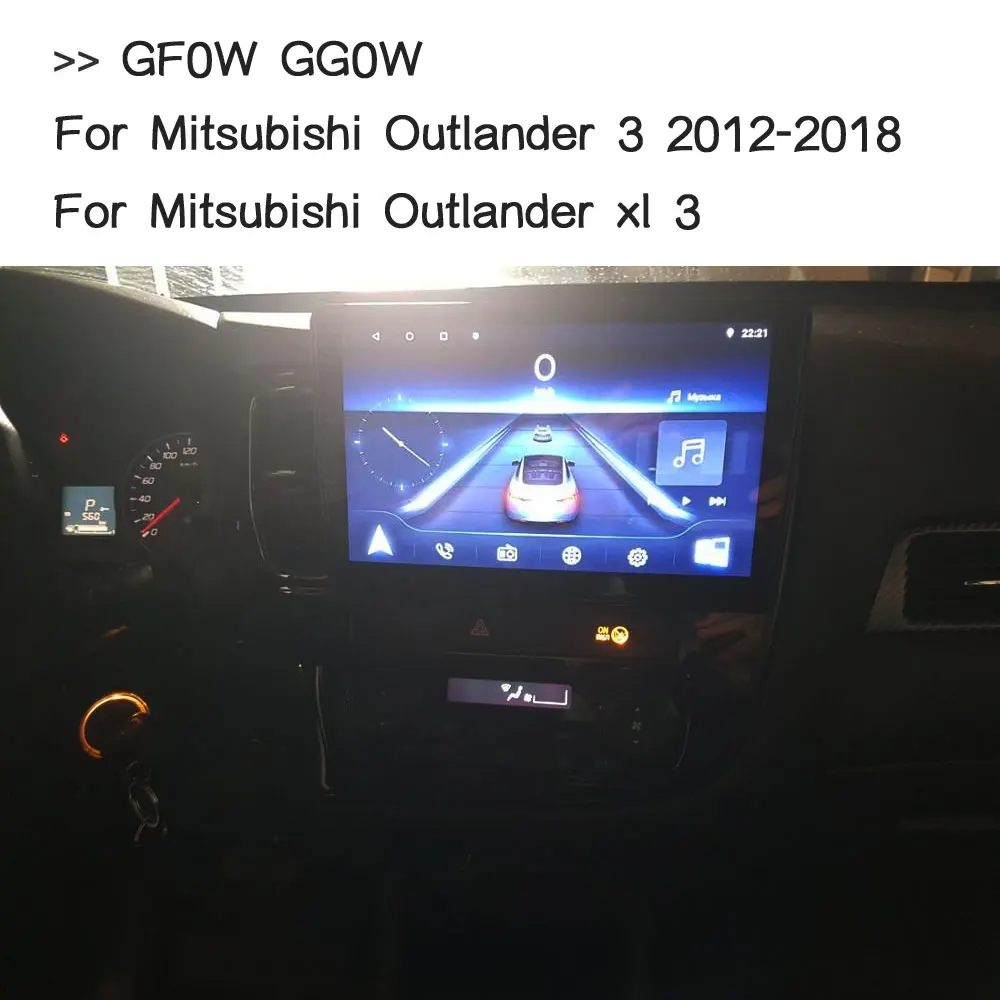 Для Mitsubishi Outlander 3 автомобильный мультимедийный плеер PX6 6 ядерный Android 9,0 навигация авто радио 2 Din Стерео DVD