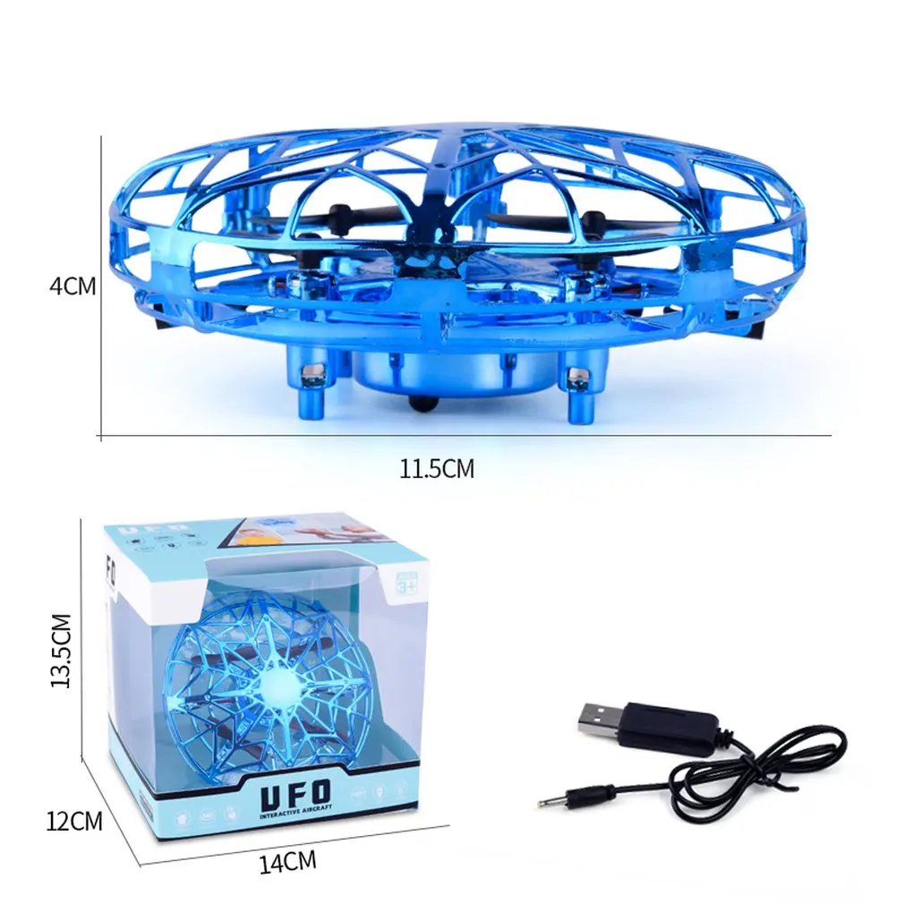 

Mini RC Drone with Sensors Quadcopter Gyro Fly Ball Smart Shatterproof Pocket UFO Induction safe Toys Gifts for Kids