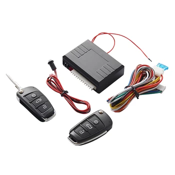 

Car Alarm Lock System Auto Door Remote Central Control Locking Keyless LED Keychain Central Kit Door Lock Car Accessories