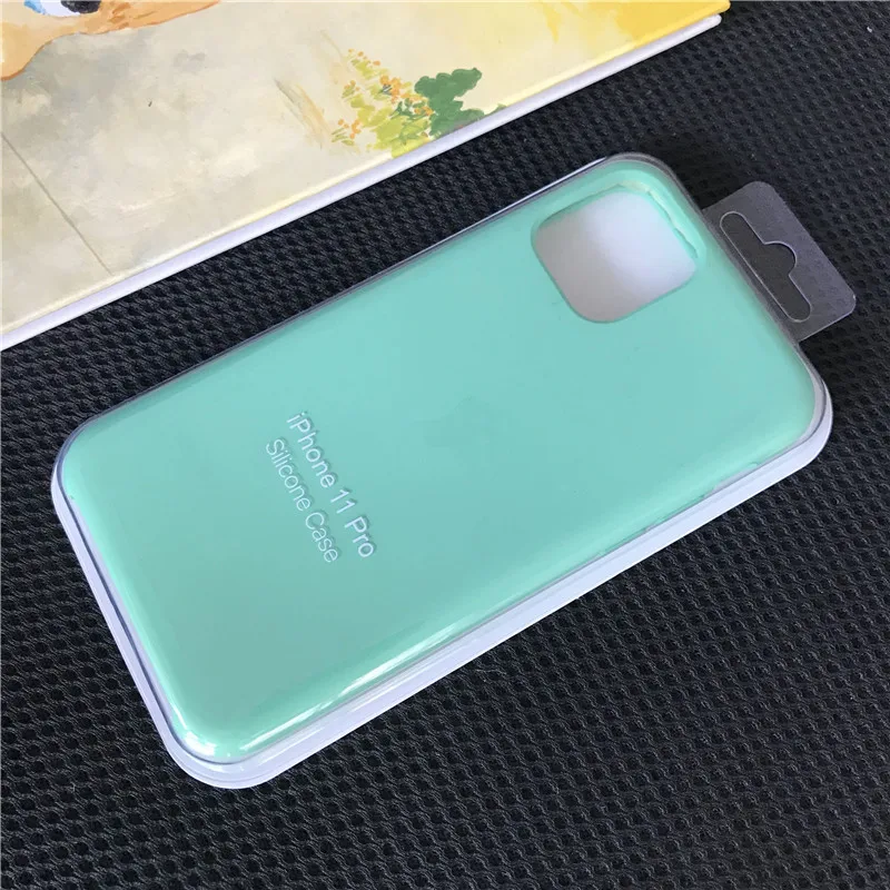 Озерный синий IUENUA жидкий силиконовый мягкий чехол для телефона для iPhone 11 Pro XS MAX XR XS X чехол для iPhone 6 6s 7 8 Plus Чехол Розничная посылка - Цвет: Озерный синий