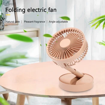 

Mini Portable Personal Fan 3 Speed Height Adjustable Foldable USB Rechargeable Desk Fan Summer Office School Cooling Fan
