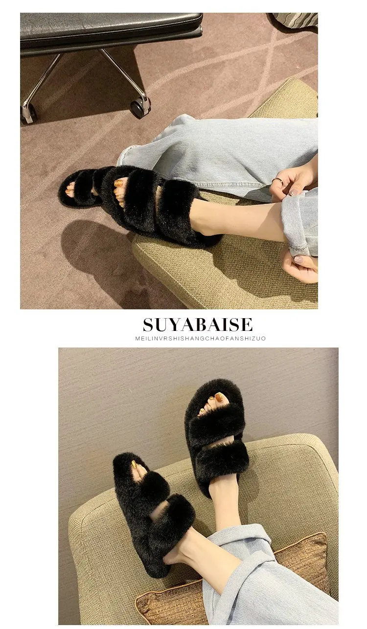 ONCAI Chausson Pantoufles Femmes Chaudes D'hiver Chaussures De